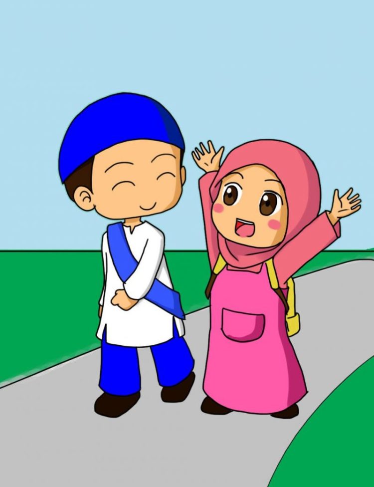 150 Gambar Kartun Terbaru Hd Lucu Muslimah Dll