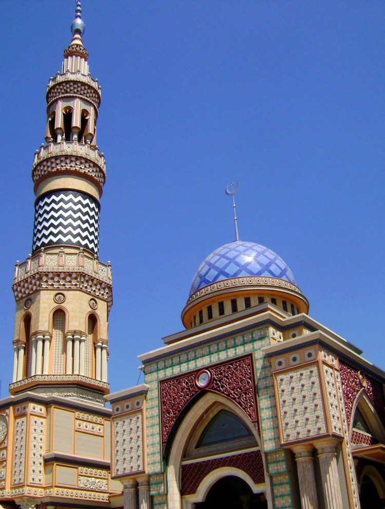gambar masjid istiqlal kartun