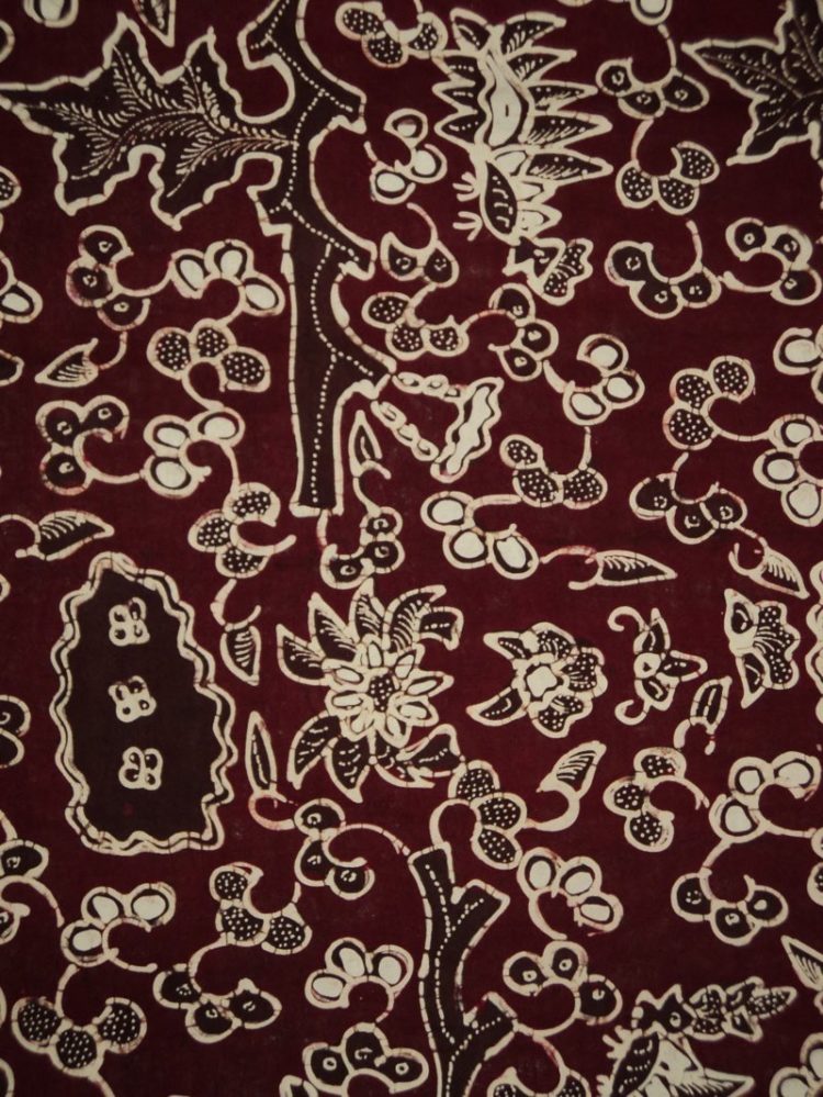motif batik flora mudah