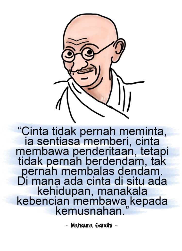 Quote Mahatma Gandhi tentang cinta